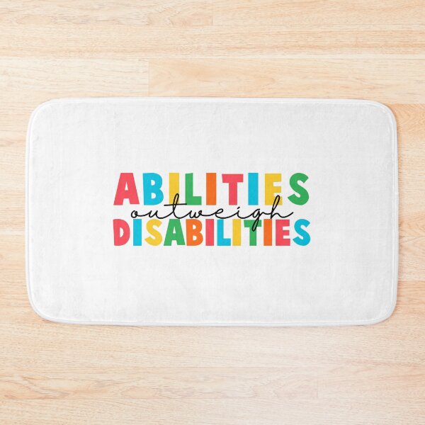 Item preview, Abilities Outweigh Disabilities Colorful Quote  designed and sold by InnaPo ⭐⭐⭐⭐⭐.