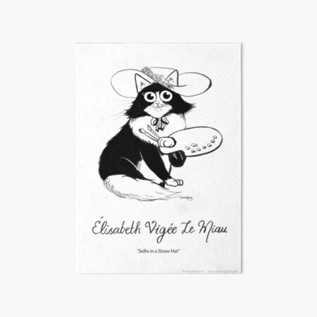 #meowdernart - Elisabeth Vigée Le Miau Art Board Print