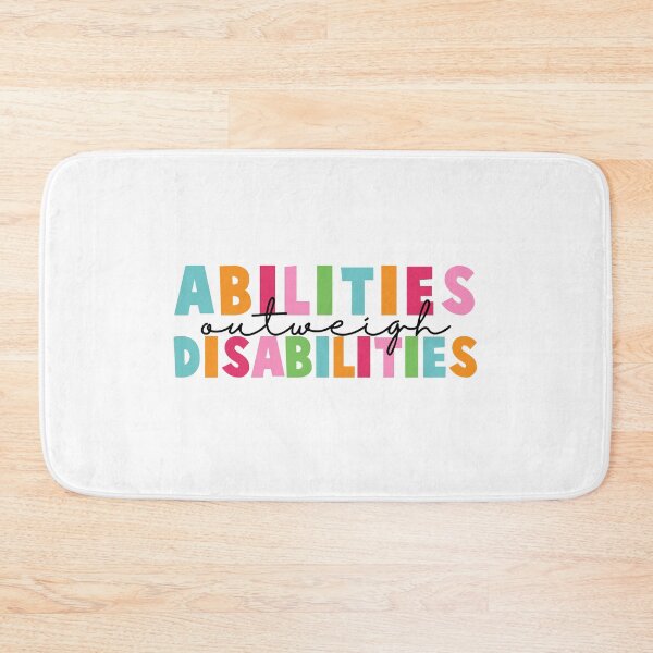 Item preview, Abilities Outweigh Disabilities Colorful Quote  designed and sold by InnaPo ⭐⭐⭐⭐⭐.