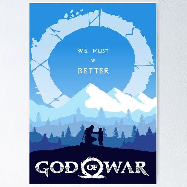 Poster Cartaz God of War Playstation PS3 PS4