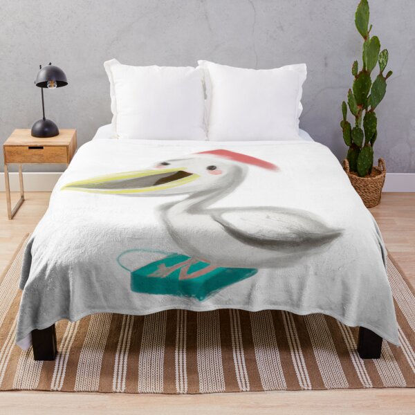 Item preview, Cute Pelican Drawing designed and sold by WeHeartAnimals.
