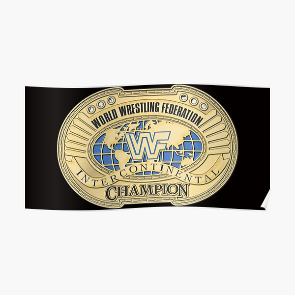 Wrestling Championship Belt Poster For Sale By Saint Designs77 Redbubble