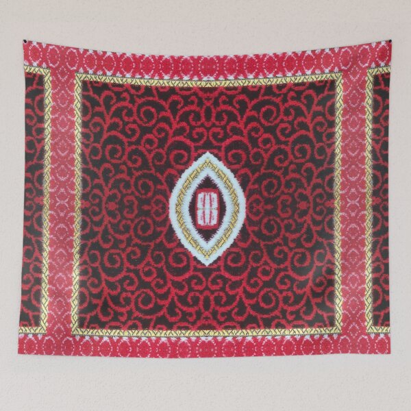 Item preview, Arabian Nights Red Rug Carpet Print designed and sold by Binsagar.