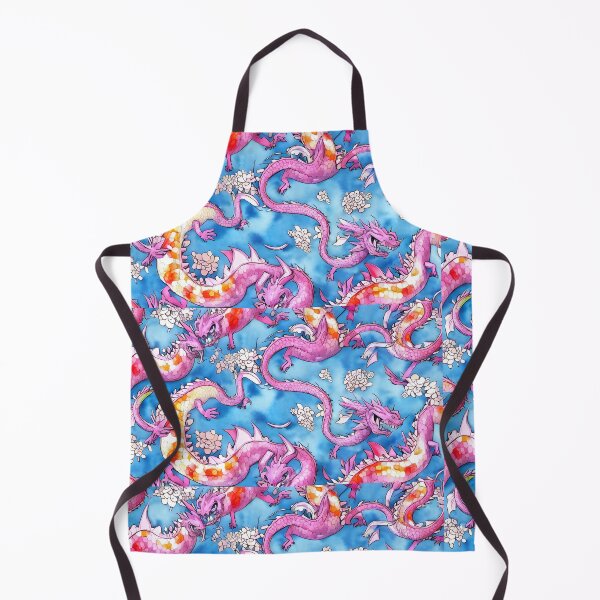 Item preview, Purple dragons blue background designed and sold by MoonsideGallery.