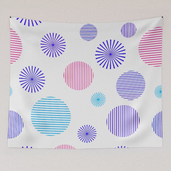 Item preview, Retro Inspired Circle Bursts designed and sold by TotallyRetroArt.