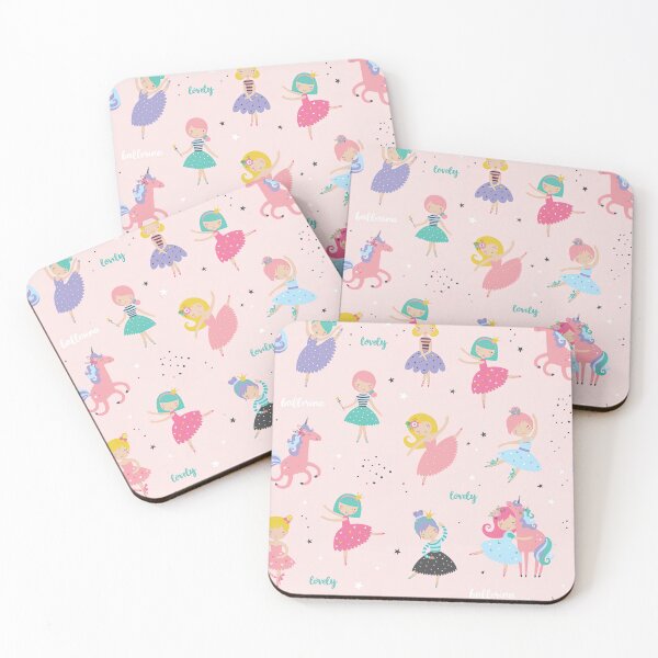 Item preview, Ballerina Pattern, Sweet Unicorn Pattern, Ballet Pattern, Ballet Dance designed and sold by graphic-genie.