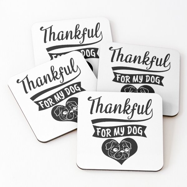 Item preview, Thankful for my dog, funny pug designed and sold by MoSaid.