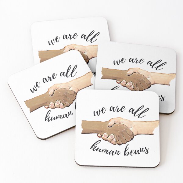 Item preview, WE ARE ALL HUMAN BEANS designed and sold by KiziuMiziu ⭐⭐⭐⭐⭐.