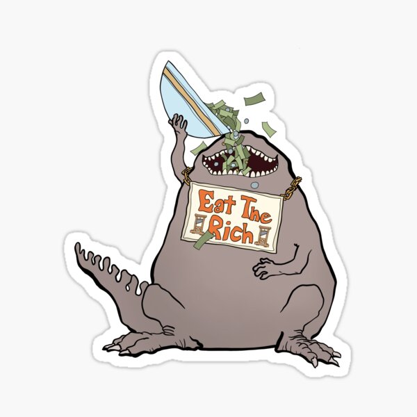Das Hungrige frisst die Reichen Sticker
