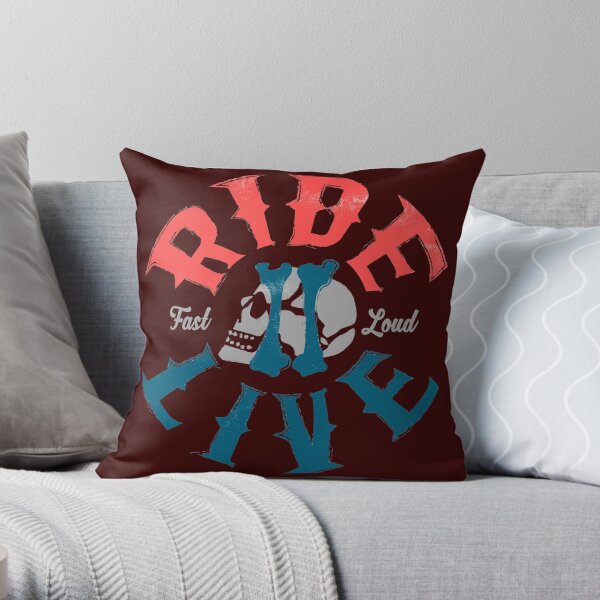Ride 2 live Throw Pillow
