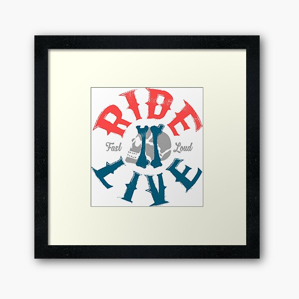 Ride 2 live Framed Art Print