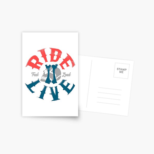 Ride 2 live Postcard