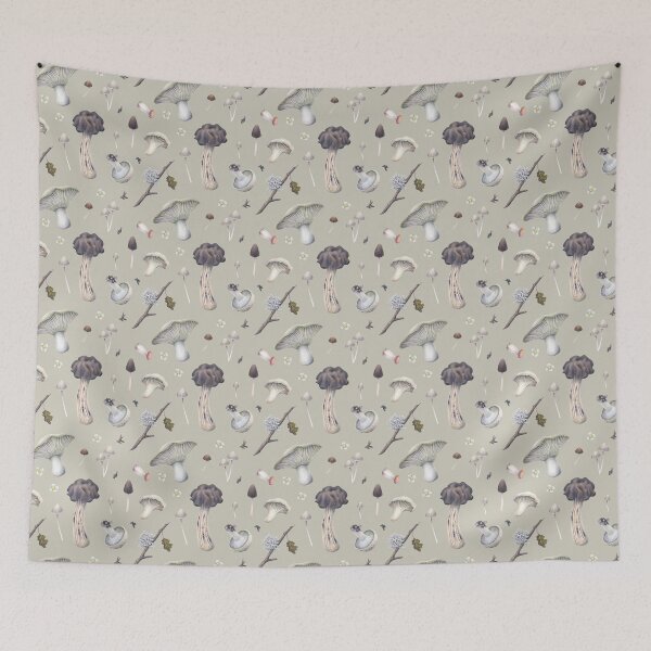 Item preview, Lovely Natural Tenderness. A Mushroom-Inspired Pattern designed and sold by Forest of Wonders.