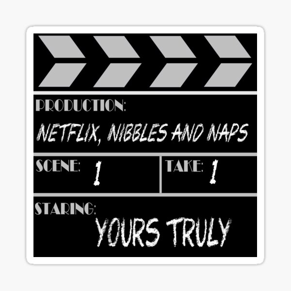 Item preview, Movie Slate Flix Nibbles and Naps designed and sold by Rorulent.