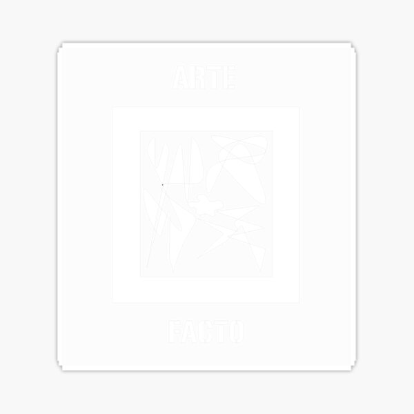 “Arte Facto” Sticker for Sale by porfysoundtrack | Redbubble
