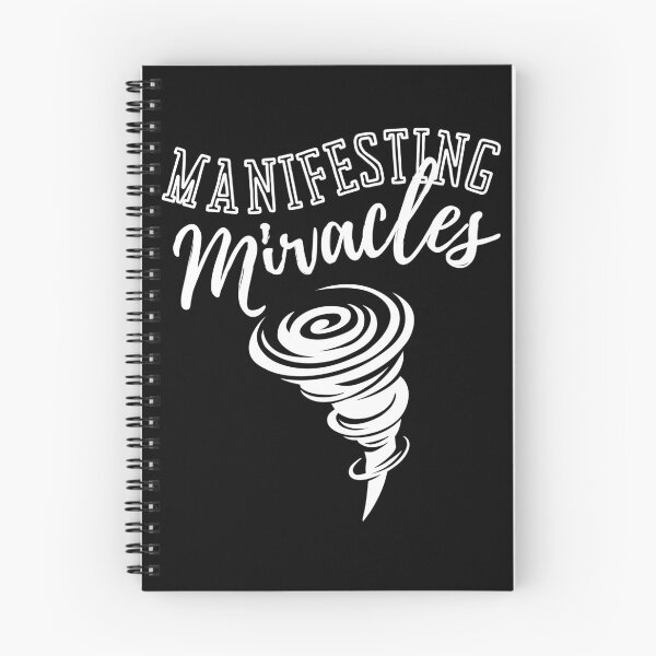 Aperçu de l'œuvre Manifestation des miracles Citation de la loi de l'attraction créée et vendue par BearCaveDesigns.