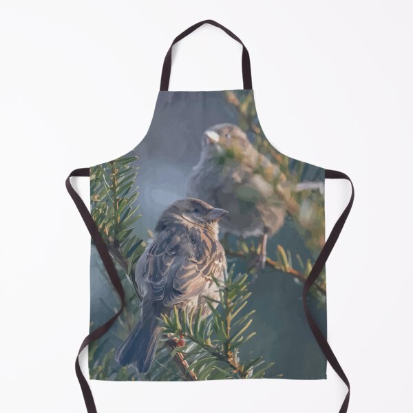 Item preview, sparrows sitting on a branch designed and sold by SunGraphicArt.