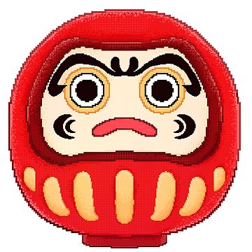 Japanese Traditional Daruma Doll  Art Board Print for Sale by quackynaut