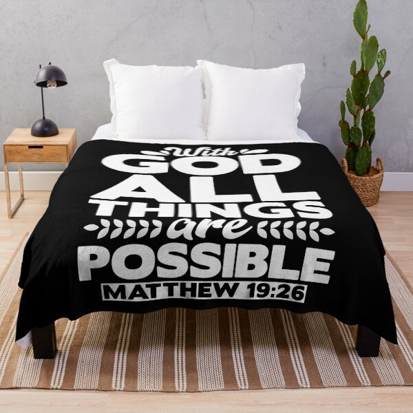 Item preview, Wth God All Things Are Possible - Matthew 19:26 designed and sold by plushism.