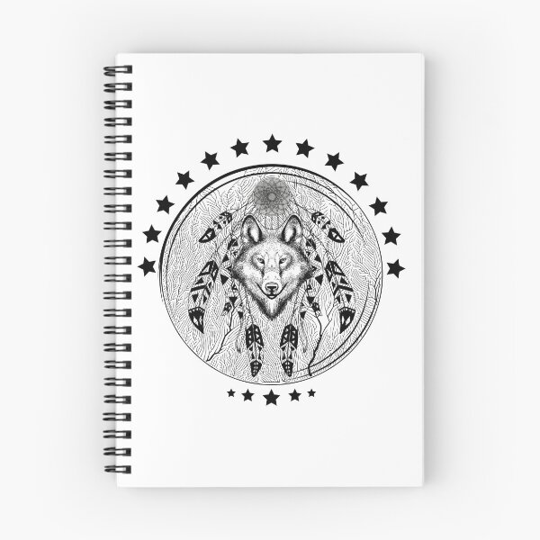 Item preview, Wolf dream catcher classic designed and sold by Natalia Pogribna.