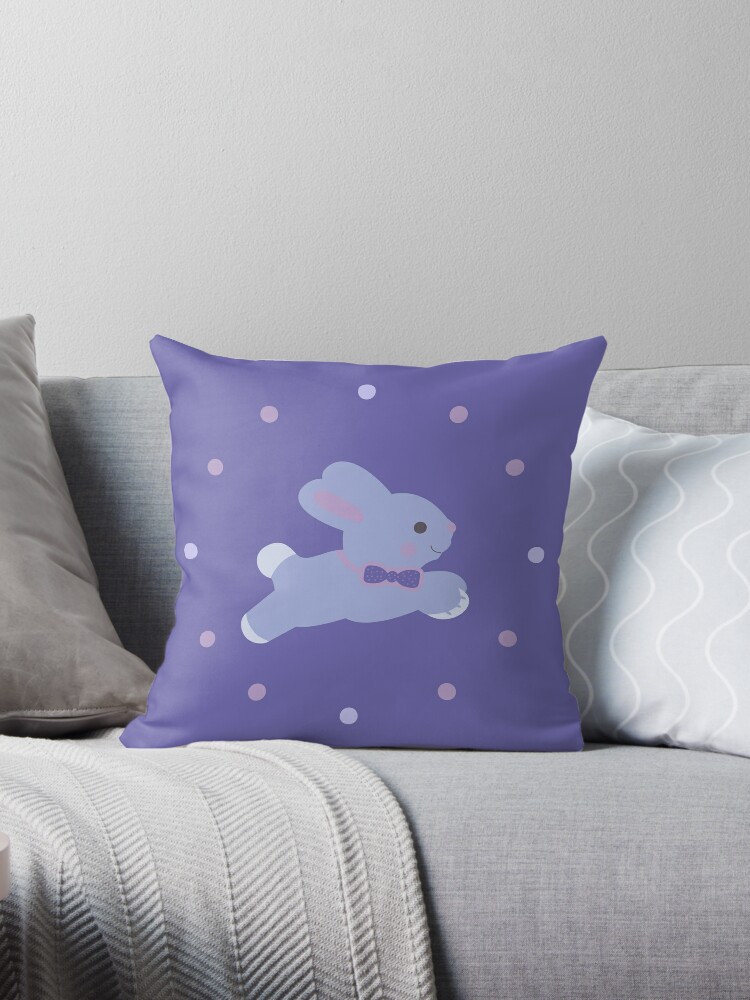 bunny throw pillow