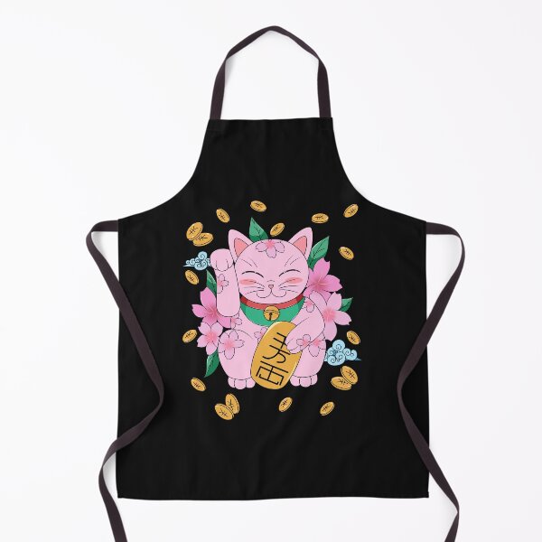 Item preview, Maneki neko with cerezo flower japanese designed and sold by Natsukittyart.