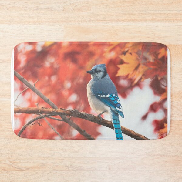Item preview, Autumnal Maple with Blue Jay designed and sold by Elevated Imaging .