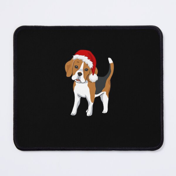 Item preview, Christmas Beagle dog with Santa Hat designed and sold by TreetopStudios.
