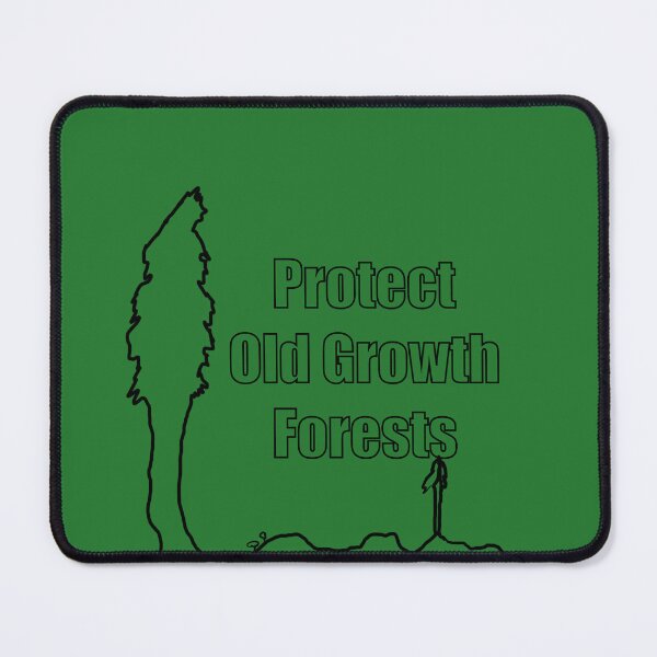 Item preview, Minimalist Forest Sketch with Protect Old Growth Forests Text - Climate designed and sold by jolabrese.