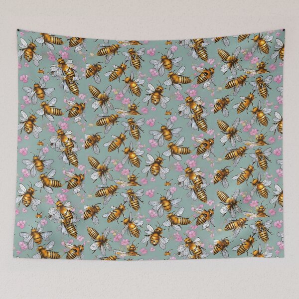 Item preview, Buzzworthy bee wallpaper 1.0 designed and sold by MoonsideGallery.