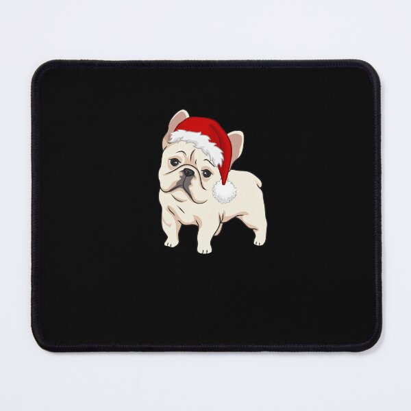 Item preview, Christmas Pug dog with Santa Hat designed and sold by TreetopStudios.