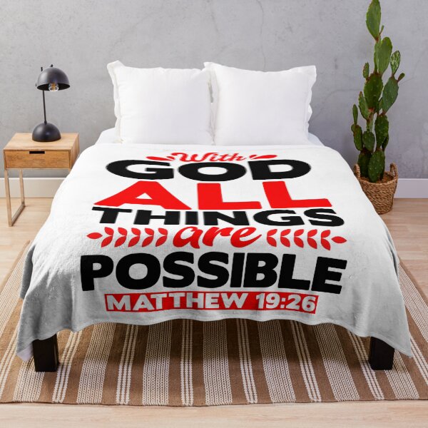 Item preview, Wth God All Things Are Possible - Matthew 19:26 designed and sold by plushism.