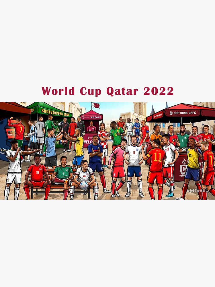 "World Cup Qatar 2022" Sticker for Sale by senseii1 Redbubble