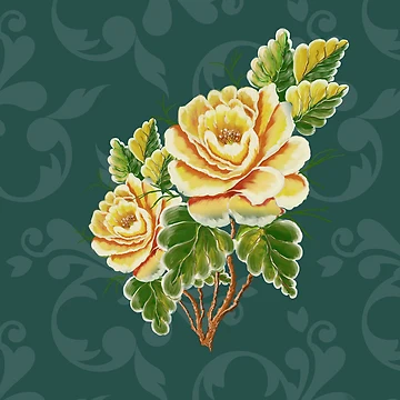 Artwork thumbnail, Yellow Roses by GinaDesignUK