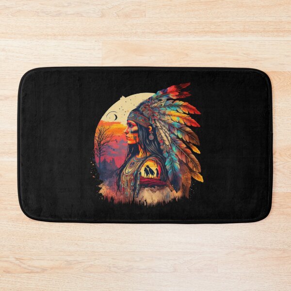 Item preview, Native American Woman | Psychedelic Art designed and sold by Trippinink-.