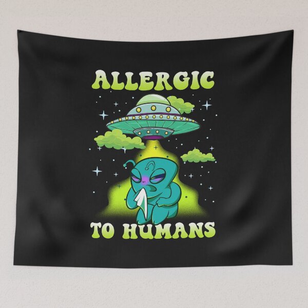 Item preview, Aliens Allergic to Humans designed and sold by woormle.