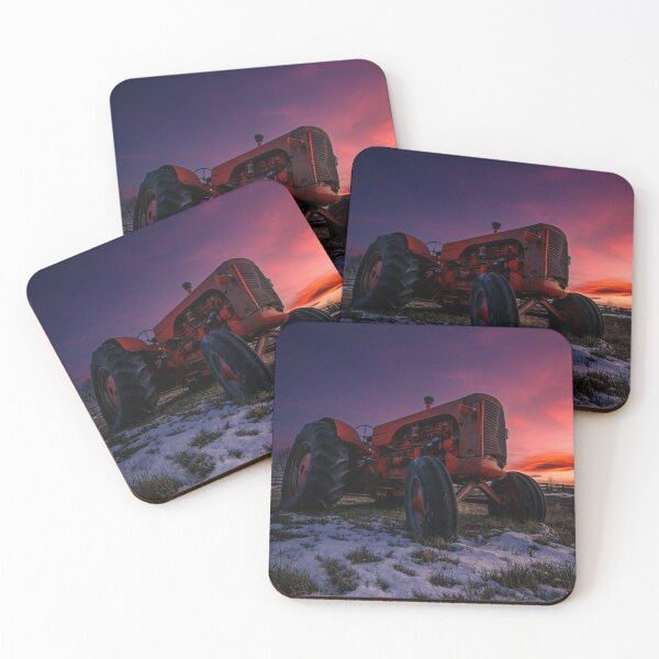 Item preview, Red Case Tractor Sunset - vertical designed and sold by Elevated Imaging .