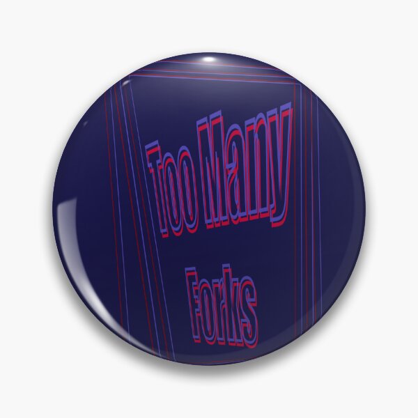 Item preview, Minimalist Neon Design with Too Many Forks Text - Neurodivergent designed and sold by jolabrese.