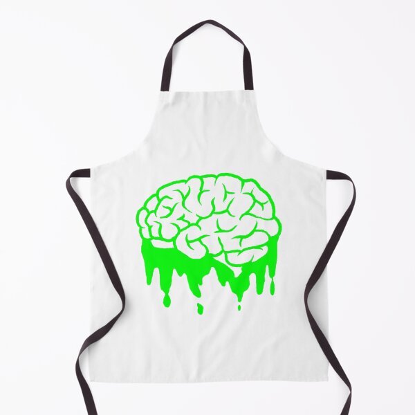 Item preview, green brain dripping goo designed and sold by DorcaYundt.