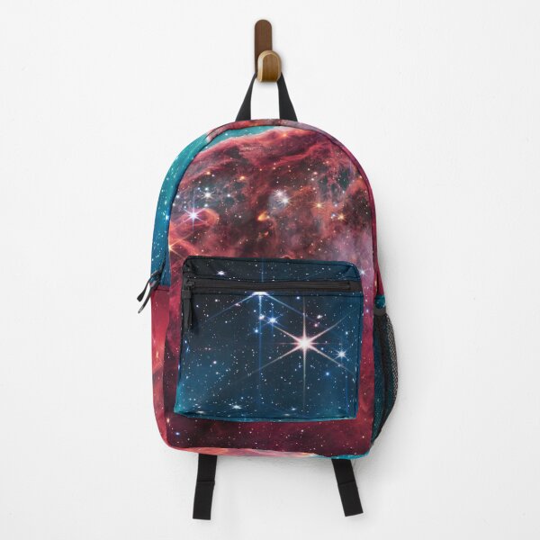 Item preview, Cosmic Cliffs Carina Nebula JWST Coral Pink Turquoise designed and sold by 2sweetsDesign.