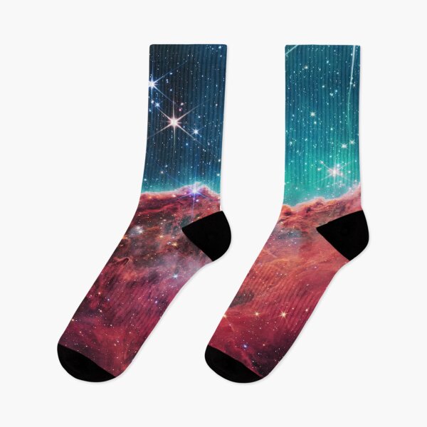 Item preview, Cosmic Cliffs Carina Nebula JWST Coral Pink Turquoise designed and sold by 2sweetsDesign.