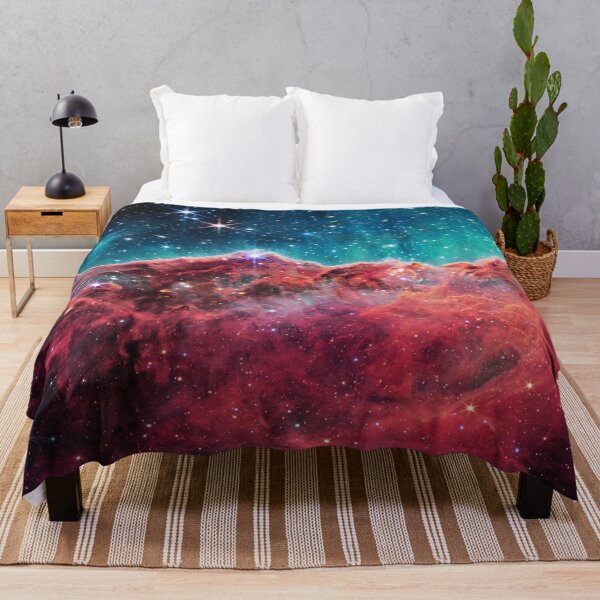 Artikelvorschau, Cosmic Cliffs Carina Nebel JWST Koralle Pink Türkis entworfen und verkauft von 2sweetsDesign.