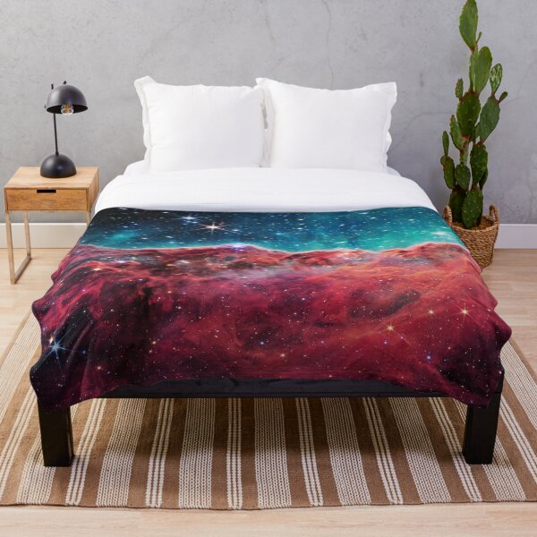 Item preview, Cosmic Cliffs Carina Nebula JWST Coral Pink Turquoise designed and sold by 2sweetsDesign.