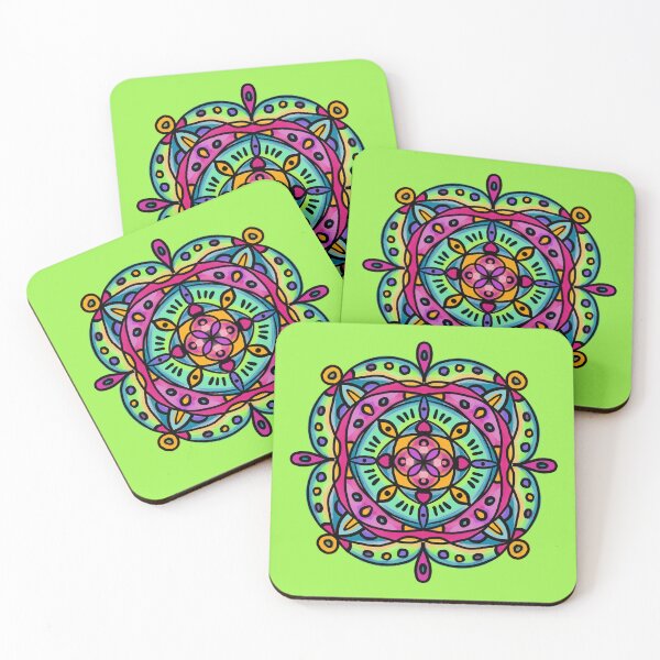 Item preview, Rose Lily Mandala Doodle painted illustration,  tattoo style designed and sold by SirenSeventyOne.
