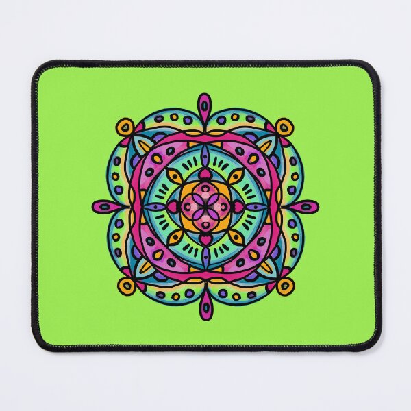 Item preview, Rose Lily Mandala Doodle painted illustration, tattoo style designed and sold by SirenSeventyOne.