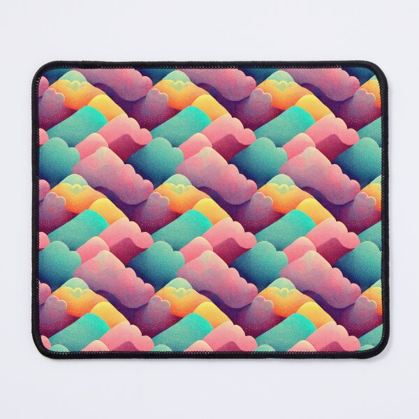 Item preview, Snowy Mountain Rainbow Clouds Textile designed and sold by TJino.