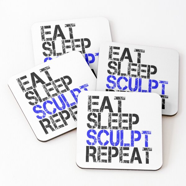 Item preview, Eat Sleep Sculpt Repeat, Grunge  designed and sold by ACC .
