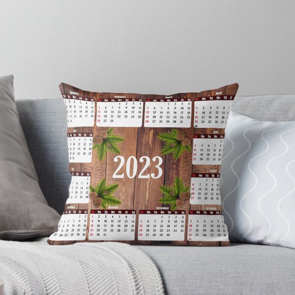 Item preview, 2023 Annual Calendar Wood Photo Background designed and sold by PinkPandaDesign.