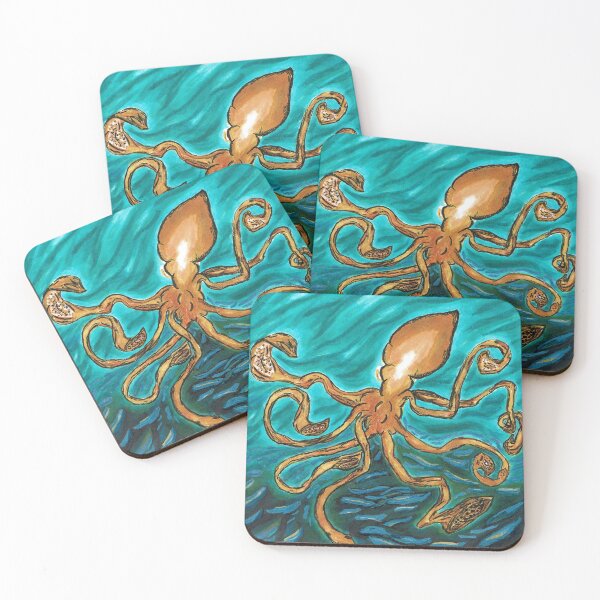 Item preview, Deep Sea Squid Drawing by Brooke  designed and sold by jandjarts.