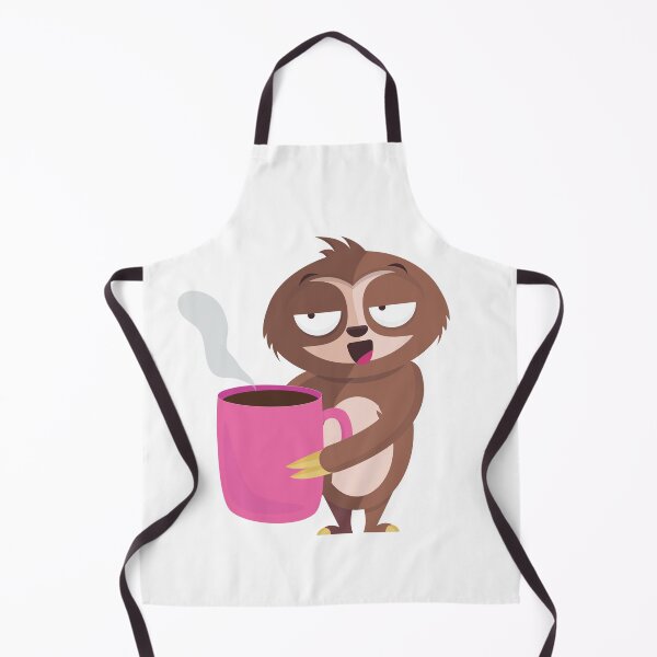 Item preview, Funny Cute sloth With Coffee Stack Sticker designed and sold by ELBStore.